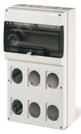 Корпус на 16 модулей и 6 постов  с основанием 70х87мм тип M550 DIS6725616 DKC