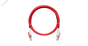 Патч-корд с замком U/UTP 4 пары Кат.6 2хRJ45/8P8C T568B 7х0195мм LSZH 1м ЭКО33710 NIKOMAX