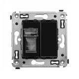 Avanti Розетка RJ-45 в стену, 5e одинарная, ''Черный квадрат'' 4402463 DKC