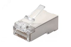 Вилка RJ45 Q-PLUG, категория 5e, FTP, для полевой установки, без цвета, 50 штук 13A-F5-11WT Eurolan