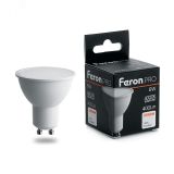 Лампа светодиодная LED 6вт 230в GU10 белый Feron.PRO 38087 FERON