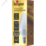 Лампа светодиодная 6вт NLL-C37-6-230-4K-E14-FR-SV 25059 Navigator Group