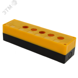 Корпус КП105 пластиковый 5 кнопок желтый cpb-105-o EKF