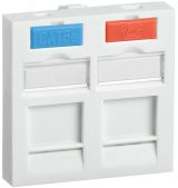 Вставка 45х45мм для 2 модулей Keystone Jack с маркером CS6-22M ITK