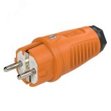 Вилка каб 16A/250V/2P+E/IP54 корпус оранжевый, маркер черный 00-00027005 PCE