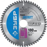 Диск пильный по алюминию Мультирез 180 x 30мм 60T 36907-180-30-60 ЗУБР