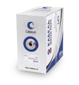 Кабель витая пара UTP-4P-Cat.5e-SOLID-LSZH-RD UTP (U/UTP), категория 5e, 4 пары (24 AWG), одножильный, красный, LSZH, нг(А)-HF, (305 м), системная гарантия 25 лет. 9778c Cabeus
