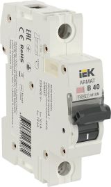 ARMAT Выключатель автоматический однополюсный B 40А M10N AR-M10N-1-B040 IEK