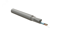 Кабель витая пара. экранированная F/UTP. категория 5. 12 пар(4 пары(24 AWG)х3).одножильный(solid). каждый 4х парник: экран-фольга. LSZH оболочка. LSZH нг(А)-HF. –20C - +60C. Серый 445185 Hyperline