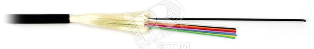 Кабель волоконно-оптический 50/125 (OM2) многомодовый. 2 волокна. плотное буферное покрытие (tight buffer). внутренний/внешний. LSZH IEC 60332-3. –40C – +75C. черный 41868 Hyperline