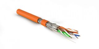 Кабель SFTP4-C7-S23-IN-LSZH-OR-500 (500 м) витая параэкранированная S/FTPкат.7 445163 Hyperline