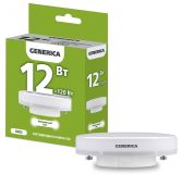 Лампа светодиодная T80 таблетка 12Вт 230В 4000К GX53 GENERICA LL-T80-12-230-40-GX53-G IEK
