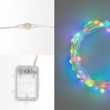 Гирлянда Роса 10м 100LED RGB IP44 на батарейках 3хАА с пультом 303-259 Neon-Night