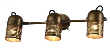 Светильник настенно-потолочный спот Lamia 7062-703 3 х Е27 40 Вт поворотный модерн с выключателем Б0055004 Rivoli