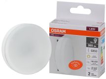 Лампа светодиодная LED 12 Вт GX53 3000К 960Лм таблетка 220 В (замена 100Вт) OSRAM 4058075582156 LEDVANCE