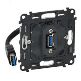 Valena IN MATIC Розетка USB 3 0 с подключенным кабелем 15см и разьемом 753082 Legrand