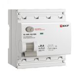 Выключатель дифференциального тока ВД-100N  4P 25А 30мА тип AC эл-мех 6кА PROXIMA EKF E1046M2530 EKF