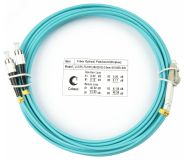 Шнур оптический duplex 5м LC-FC 50/125 мм OM3 LSZH 7573c Cabeus