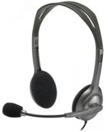 Гарнитура проводная, накладная H111 Stereo, mini-jack 3.5, черный 7000006984 Logitech