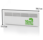 Конвектор 250W механический термостат IP21 235мм вилка EPHBMM02PR ENSTO