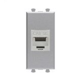 Avanti Компьютерная розетка RJ-45 без шторки модульная, кат.5е экранированная,  Закаленная сталь, 1 модуль 4404761 DKC