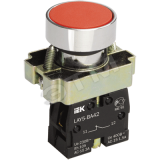 Кнопка управления LAY5-BA61 без подсветки синяя BBT60-BA-K07 IEK