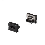 Заглушка SL-MINI-8-H6 BLACK с отверстием (ARL, Пластик) 030527 Arlight