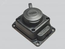 Однофазная колодка 1 гнездо 16А 250V 2P IP44 с/з КАУЧУК Fetih (12/120 уп/кор) F-221K Промрукав