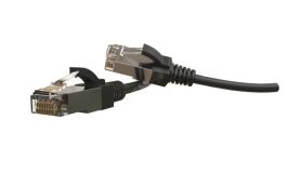 Патч-корд PC-LPT-SFTP-RJ45-RJ45-C6-1M-LSZH-BK S/FTP категория 6 1 м черный 445757 Hyperline