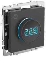 BRITE Термостат электронный с индикацией ТС10-1-БрГ графит IEK BR-RT11-K53 IEK