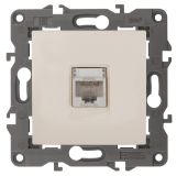 Розетка RJ45, Эра Elegance, сл.кость, 14-3107-02 Б0034303 ЭРА