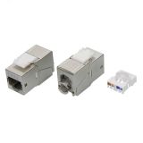 Модуль Keystone RJ45 CAT 6 экранированный (STP). 180 градусов. серебристый RNK6F90TL DKC