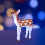 Фигура акриловая светодиодная Оленёнок коричневый 85х71х20 см, 150 светодиодов, IP65 понижающий трансформатор в комплекте 513-106 Neon-Night