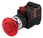 Кнопка AEА-22 ''Грибок'' красный d22мм 1з+1p Б0045632 ЭРА