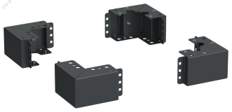 Уголок цоколя h=100мм чер. LINEA S (4шт/компл) LS-BC05-B0-01 ITK