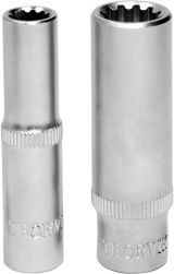 Головка торцевая глубокая MultiProf  1/4''DR, 12 мм 052939 Thorvik