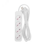 Удлинитель STANDARD 4 гнезда, 3 м, 2х1,0 мм2, б/з, белый 13-4024 REXANT