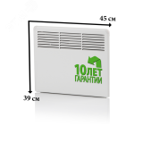 Конвектор 250W механический термостат IP21 389мм EPHBM02PR ENSTO