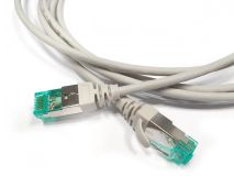Патч-корд PC-LPT-SFTP-RJ45-RJ45-C6A-3M-LSZH-GY S/FTP категория 6a3 м серый 445647 Hyperline