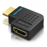 Адаптер переходник HDMI v2.0 19M на 19F, угол 90, контакты позолоченные 1000615075 Vention