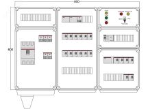 Щит управления электрообогревом DEVIBOX HR 18x4400 D316 (в комплекте с терморегулятором и датчиком температуры) DBR106 DEVIbox