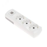 Колодка PREMIUM 3 гнезда, с/з, 2 USB, белый 13-4402 REXANT