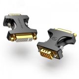 Адаптер переходник DVI-I 24 5F на VGA 15M, контакты позолоченные 1000642288 Vention