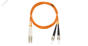 Шнур оптический переходной мм 50/125 OM2 LC/UPC-ST/UPC двойной LSZH 2мм ЭКО30501 NIKOMAX