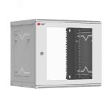 Шкаф телекоммуникационный настенный разборный 9U (600х350) дверь стекло Astra PROxima ITB9G350D EKF