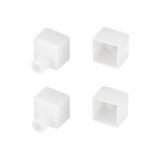 Заглушка WPH-FLEX-1616 WHITE с отверстием (пластик) 040863 Arlight