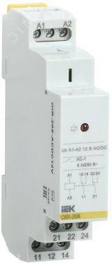 Реле промежуточное OIR 2 конт (8А). 12 В AC/DC OIR-208-ACDC12V ONI