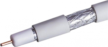 Кабель коаксиальный RG-6 белый CCS 1.02 / Conduct. 21% / Al 64х0.12 / внутренний (RG-6/64 ССS) 109L Net.on