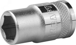 Головка торцевая ''INDUSTRIE QUALITAT'', Cr-V, FLANK, хромосатинированная, 1/2'', 13 мм 27805-13_z01 KRAFTOOL
