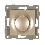 Ugra диммер, 500 W, с накладкой и воротком, скрытая установка.  шампань С11Д6 -027 GUSI ELECTRIC